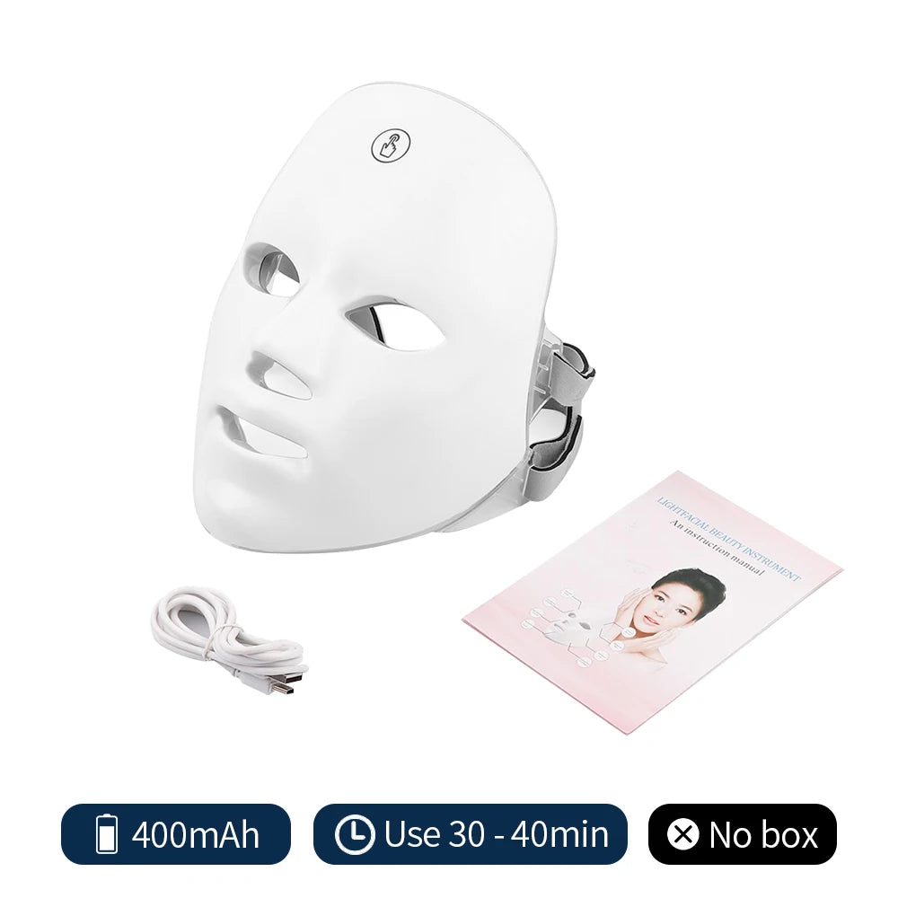 7-Color LED Light Therapy Mask – Professional Home Skin Rejuvenation
