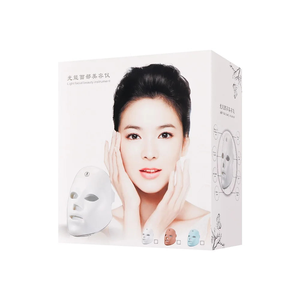 7-Color LED Light Therapy Mask – Professional Home Skin Rejuvenation