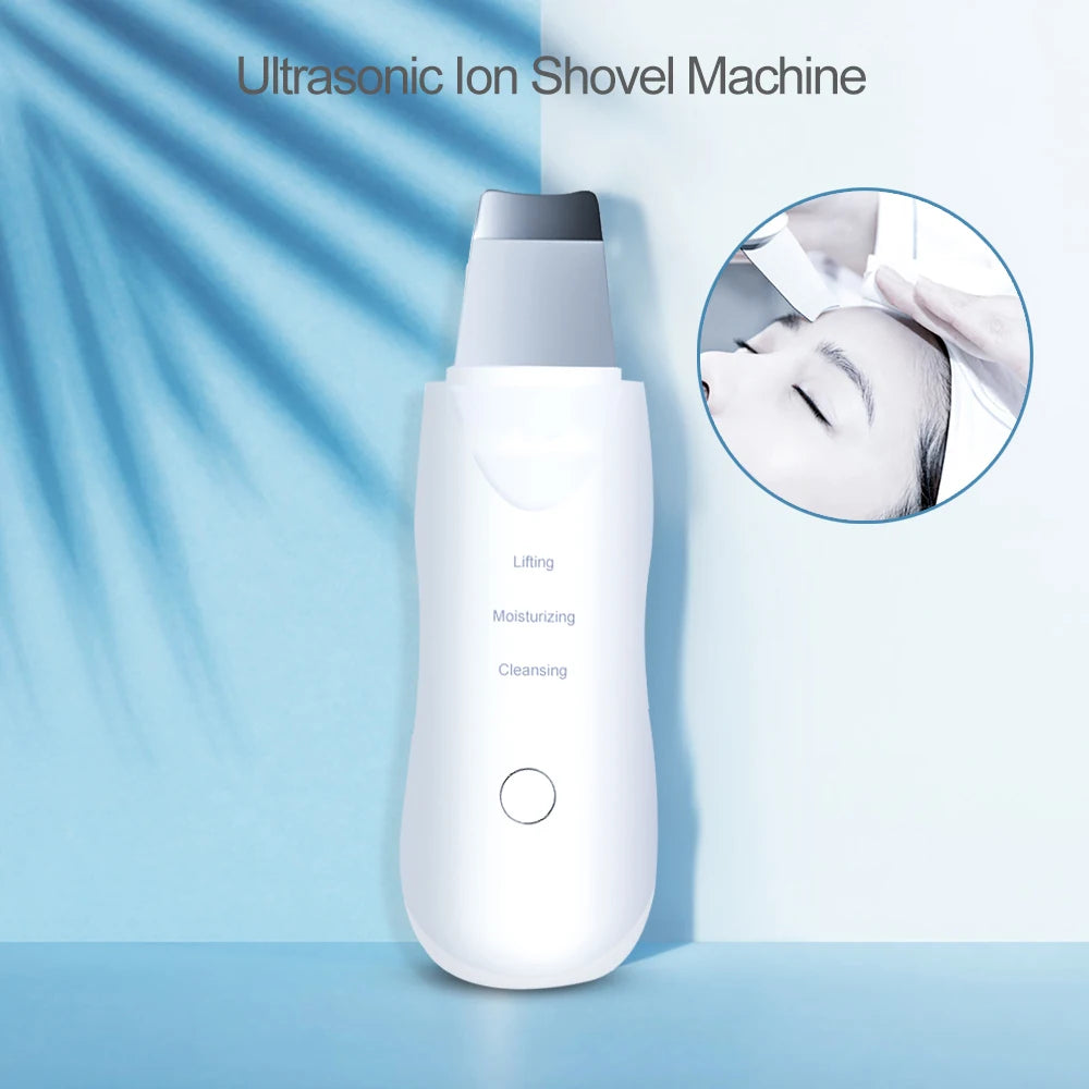 Ultrasonic Skin Scrubber – Deep Vibrate Facial Cleaner & Blackhead Remover