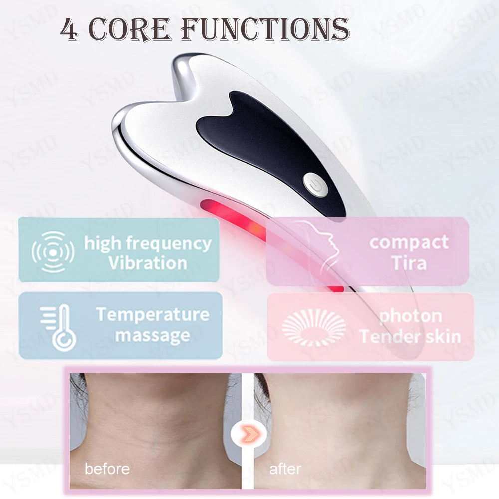 Electric Face Massager & Skin Scraping Tool