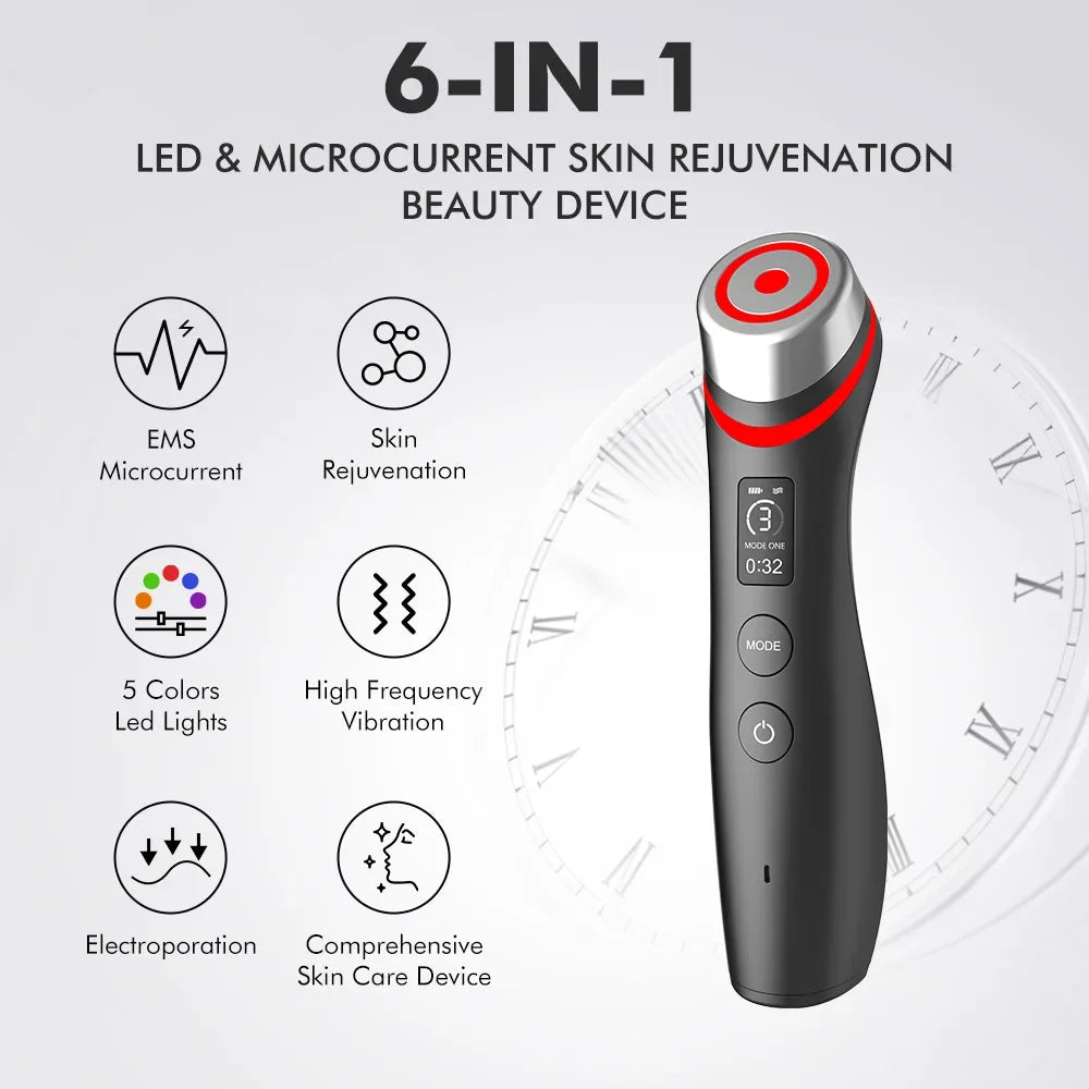 New 6 in 1 Multifunction Ager Booster Pro Skin Therapy Wand